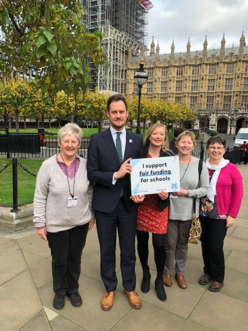 Stephen with local teachers in Westminster 