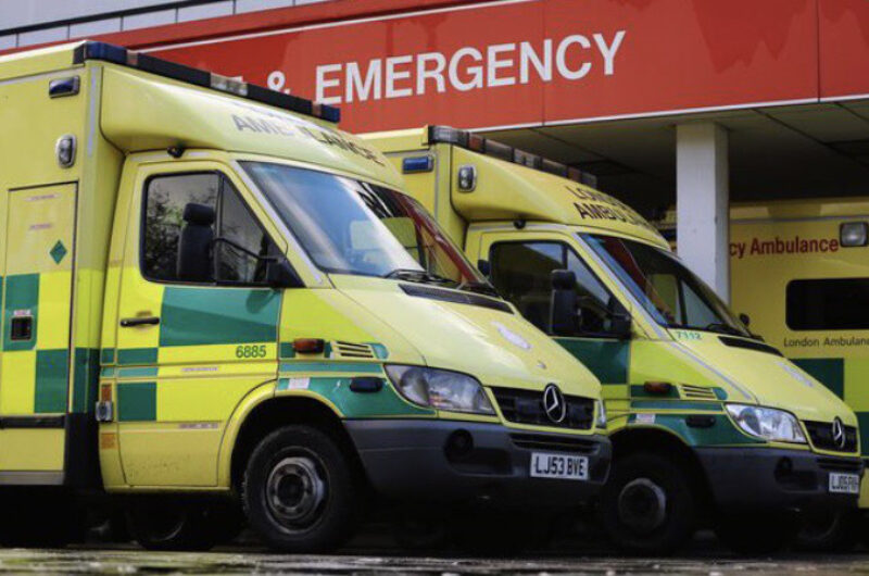 Ambulances outside A&E