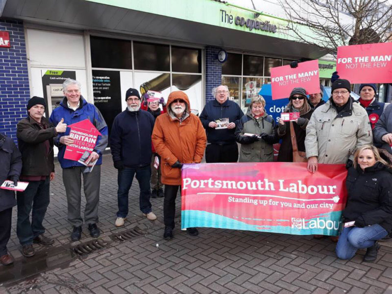 David and the Labour team in Pualsgrove