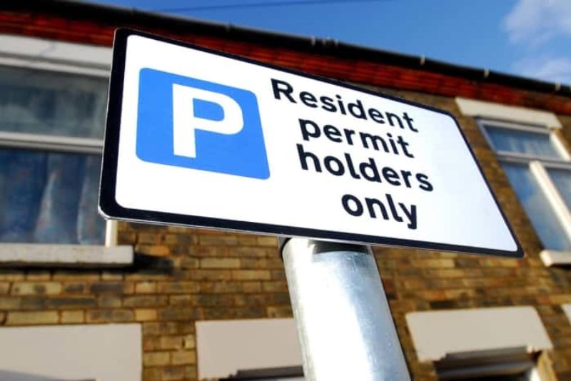 Parking signs in Central Southsea