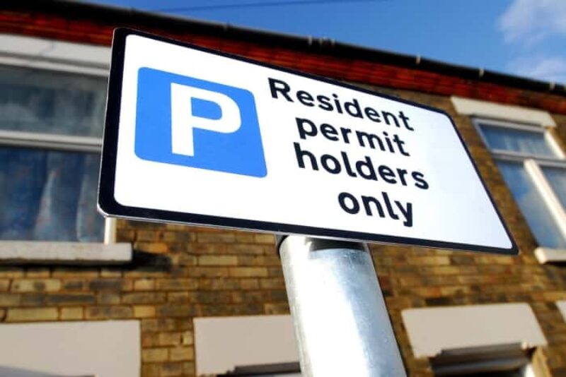 Residents Parking Sign