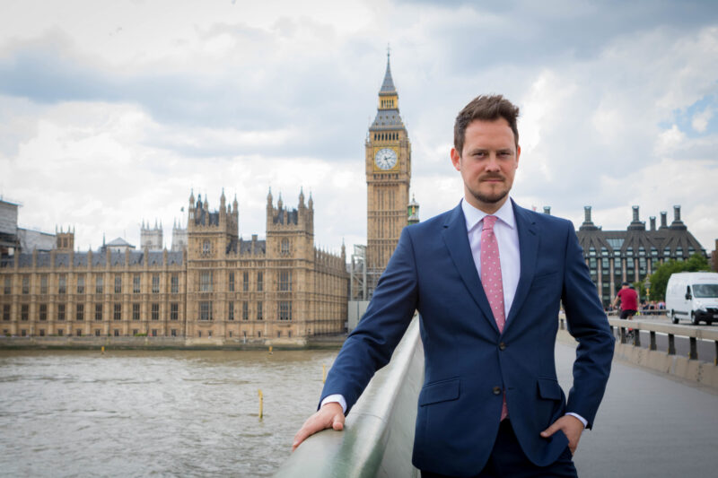 Stephen Morgan MP at Parliment 