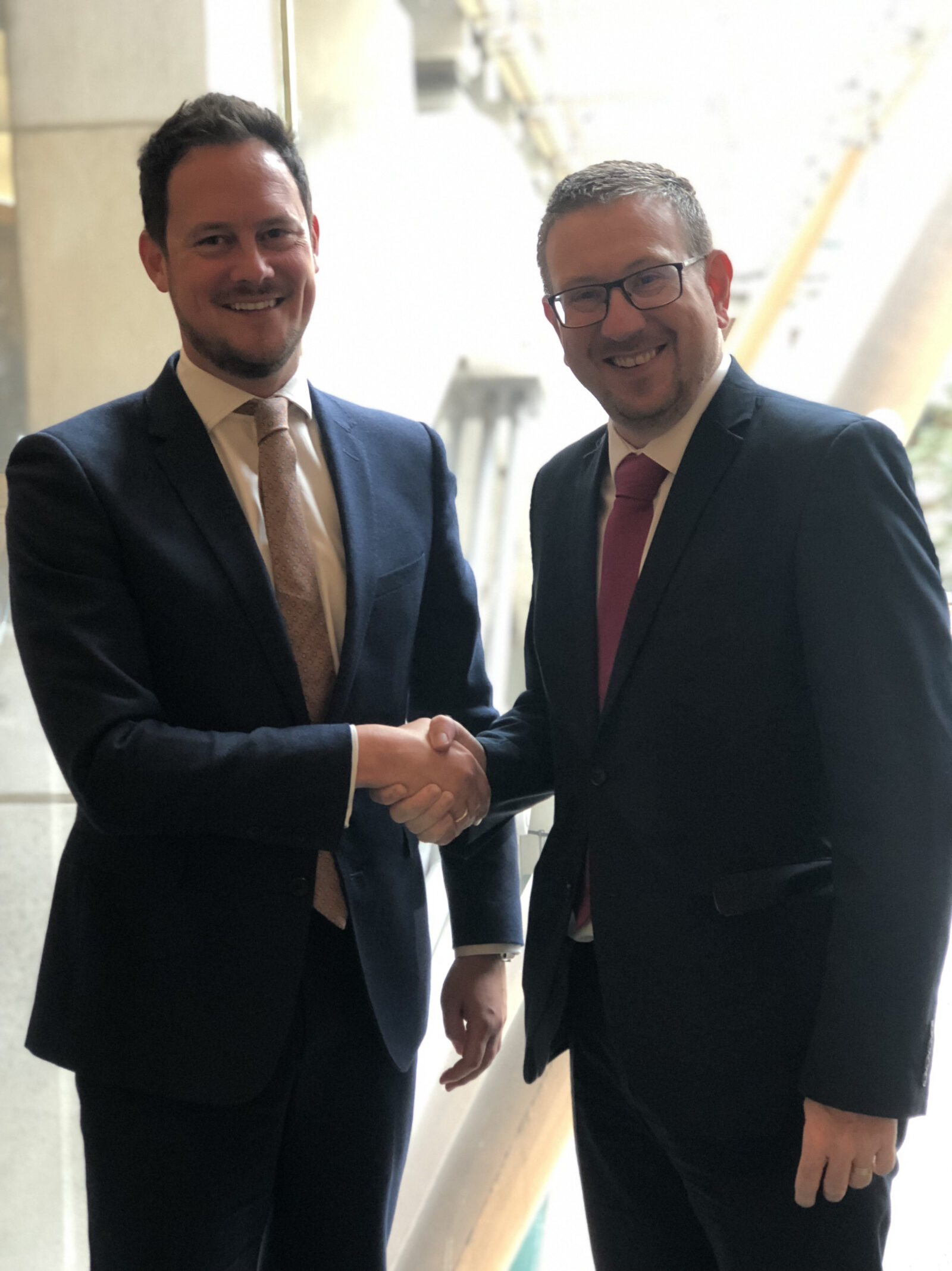 Stephen with Andrew Gwynne MP