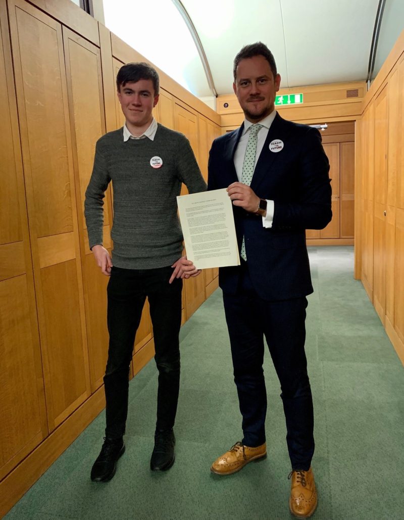 Stephen with Nathan in Parliament