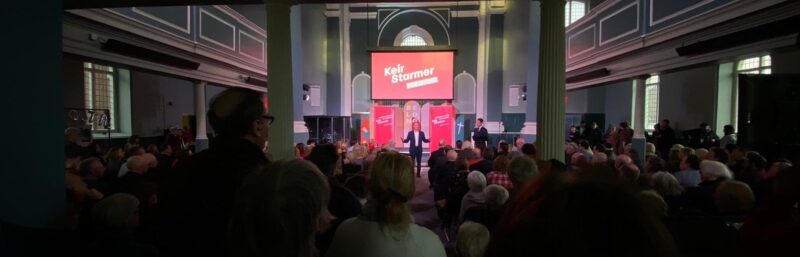 Keir Starmer rally hosted by Stephen Morgan MP