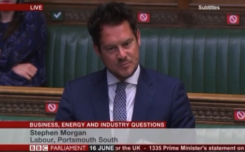 Stephen Morgan in Parliament