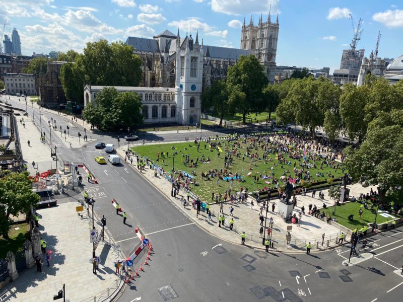 XR event in Parliament Square